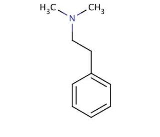 N,N-Dimethylphenethylamine (CAS 1126-71-2) - chemical structure image