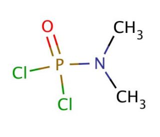 N,N-Dimethylphosphoramic dichloride (CAS 677-43-0) - chemical structure image