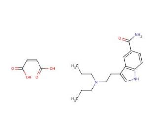 N,N-Dipropyl-5-carboxamidotryptamine maleate salt (CAS 74885-25-9) - chemical structure image