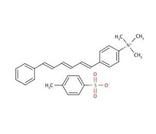 N,N,N-Trimethyl-4-(6-phenyl-1,3,5-hexatrien-1-yl)phenylammonium p-toluenesulfonate (CAS 115534-33-3) - chemical structure ima