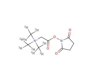 N,N,N-Trimethylglycine-N-Hydroxysuccinimide Ester, Bromide d9 (CAS 42014-55-1 (unlabeled)) - chemical structure image