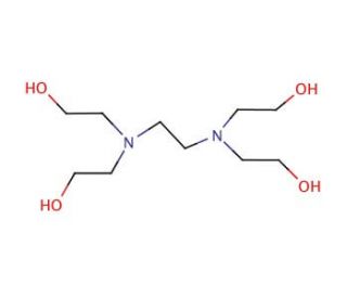 N,N,N&prime;,N&prime;-Tetrakis(2-hydroxyethyl)ethylenediamine (CAS 140-07-8) - chemical structure image