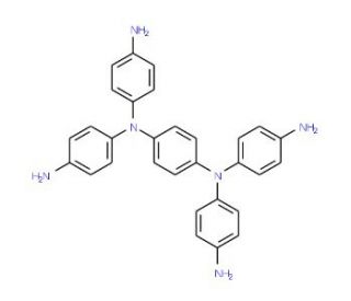 N,N,N&prime;,N&prime;-Tetrakis(4-aminophenyl)-1,4-phenylenediamine (CAS 3283-07-6) - chemical structure image