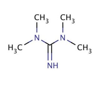 N,N,N&prime;,N&prime;-Tetramethylguanidine (CAS 80-70-6) - chemical structure image