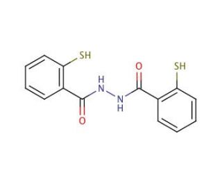 N,N&prime;-Bis(2-mercaptobenzoyl)hydrazide (CAS 292615-41-9) - chemical structure image