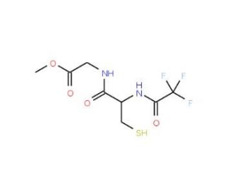 N-(N-Trifluoroacetyl-L-cysteinyl)glycine methyl ester (CAS 75290-62-9) - chemical structure image