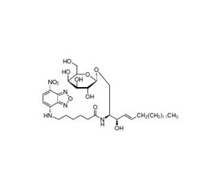 N-(NBD-Aminocaproyl)sphingosine &beta;-D-galactosyl - chemical structure image