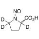 N-Nitroso-D,L-proline-d3 (CAS 2571-28-0 (unlabeled)) - chemical structure image