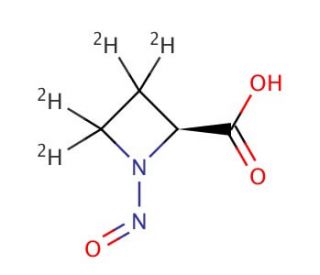 N-Nitroso-L-(azetidine-d4)-2-carboxylic Acid - chemical structure image