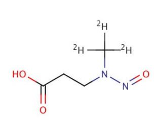 N-Nitroso-N-methyl-3-aminopropionic Acid, Methyl Ester (CAS 383417-47-8) - chemical structure image
