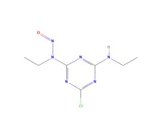 N-Nitroso simazine (CAS 6494-81-1) - chemical structure image
