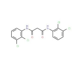 N,N&prime;-Bis-(2,3-dichloro-phenyl)-malonamide (CAS 36476-40-1) - chemical structure image
