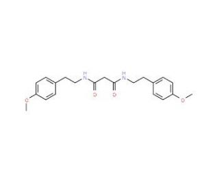N,N&prime;-Bis-[2-(4-methoxy-phenyl)-ethyl]-malonamide - chemical structure image