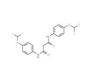 N,N&prime;-Bis-(4-difluoromethoxy-phenyl)-malonamide - chemical structure image