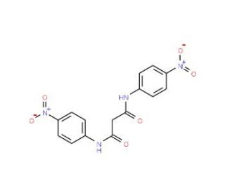 N,N&prime;-Bis-(4-nitro-phenyl)-malonamide (CAS 1900-40-9) - chemical structure image