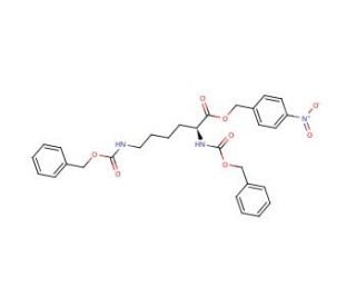 N,N&prime;-Bis(benzyloxycarbonyl)-L-lysine 4-Nitrobenzyl Ester (CAS 1331899-68-3) - chemical structure image