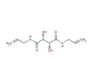 N,N&prime;-Diallyl L-tartardiamide (CAS 58477-85-3) - chemical structure image