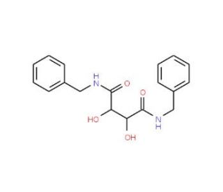 (&minus;)-N,N&prime;-Dibenzyl-D-tartaric diamide (CAS 108321-43-3) - chemical structure image