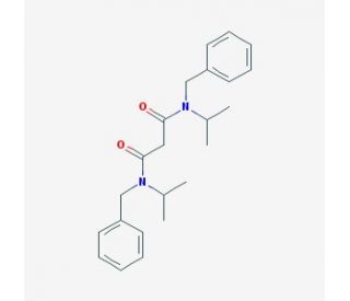 N,N&prime;-Dibenzyl-N,N&prime;-diisopropyl-malonamide - chemical structure image
