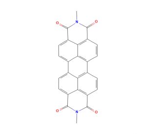 N, N&prime;-Dimethyl-3,4,9,10-perylenedicarboximide (CAS 5521-31-3) - chemical structure image