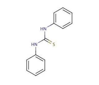 N,N&prime;-Diphenylthiourea (CAS 102-08-9) - chemical structure image