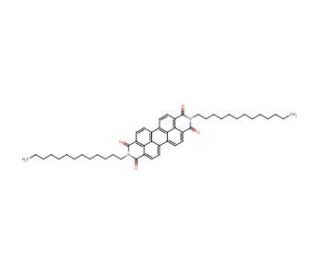 N,N&prime;-Ditridecylperylene-3,4,9,10-tetracarboxylic diimide (CAS 95689-92-2) - chemical structure image