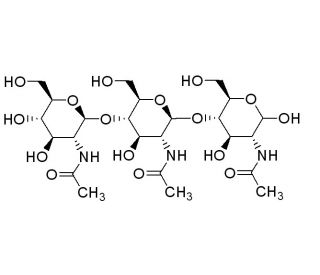 N,N&prime;,N&prime;&prime;-Triacetylchitotriose (CAS 38864-21-0) - chemical structure image