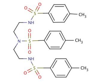 N,N&prime;,N&prime;&prime;-Tritosyldiethylenetriamine (CAS 56187-04-3) - chemical structure image