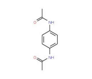 N,N&prime;-p-Phenylenebisacetamide (CAS 140-50-1) - chemical structure image