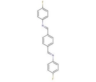 N,N&prime;-Terephthalylidene-bis(4-fluoroaniline) (CAS 17866-84-1) - chemical structure image