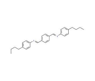 N,N&prime;-Terephthalylidenebis(4-butylaniline) (CAS 29743-21-3) - chemical structure image