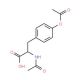 N,O-Bis-acetyl-L-tyrosine (CAS 17355-23-6) - chemical structure image