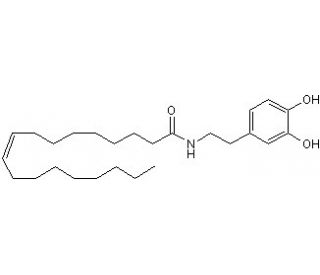 N-Oleoyldopamine (OLDA) (CAS 105955-11-1) - chemical structure image