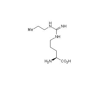 N-&omega;-Propyl-L-Arginine (CAS 137361-05-8) - chemical structure image