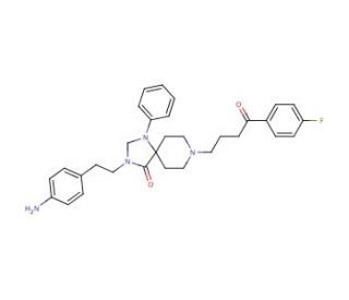 N-(p-Aminophenethyl)spiperone (CAS 93801-18-4) - chemical structure image