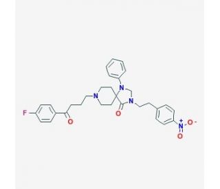 N-(p-Nitrophenethyl)spiperone (CAS 136247-18-2) - chemical structure image