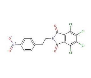 N-p-Nitrophenylethyl-3,4,5,6-tetrachlorophthalimide - chemical structure image