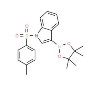 N-(p-Toluenesulfonyl)indole-3-boronic acid pinacol ester (CAS 1073354-51-4) - chemical structure image