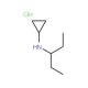 N-(pentan-3-yl)cyclopropanamine hydrochloride - chemical structure image