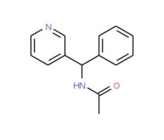 N-(Phenyl-pyridin-3-yl-methyl)-acetamide - chemical structure image