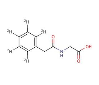 N-(Phenylacetyl-d5)glycine - chemical structure image