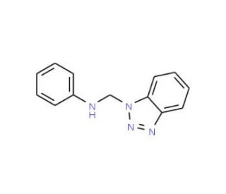 N-Phenylbenzotriazolemethanamine, mixture of Bt1 and Bt2 isomers (CAS 62001-29-0) - chemical structure image