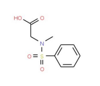 N-Phenylsulfonyl-Sarcosine (CAS 46376-16-3) - chemical structure image