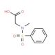 N-Phenylsulfonyl-Sarcosine (CAS 46376-16-3) - chemical structure image