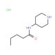 N-(piperidin-4-yl)pentanamide hydrochloride (CAS 1171557-07-5) - chemical structure image