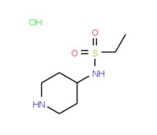 N-piperidin-4-ylethanesulfonamide hydrochloride - chemical structure image