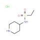 N-piperidin-4-ylethanesulfonamide hydrochloride - chemical structure image