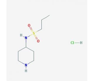 N-piperidin-4-ylpropane-1-sulfonamide hydrochloride (CAS 845626-18-8) - chemical structure image