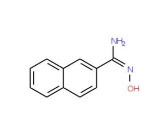 N&prime;-Hydroxynaphthalene-2-carboximidamide (CAS 64893-54-5) - chemical structure image