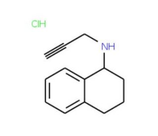 N-(prop-2-yn-1-yl)-1,2,3,4-tetrahydronaphthalen-1-amine hydrochloride - chemical structure image